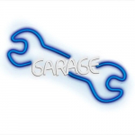 LED Neon &scaron;viesos ženklas - GARAŽAS