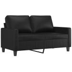 Dvivietė sofa vidaXL, juoda