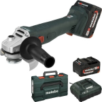 Kampinis &scaron;lifuoklis Metabo W 18 L 9-125 Quick 18 V 2x5,2 Ah akum.