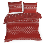 Eurofirany kalėdinis patalynės komplektas Noel 02, 220x200, 3 dalių