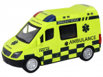 Nuotoliniu būdu valdomas greitosios pagalbos automobilis Lean Toys, geltonas, 22x11,5 cm