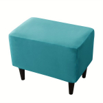 Dirbtinio kailio pufo užvalkalas,  11 #turquoise Blue