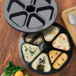 Japoni&scaron;kas trikampio formos onigiri formavimo rinkinys, juoda
