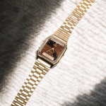 Unisex laikrodis Casio Vintage Maxi, auksinis/rudas