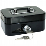 Raktinė pinigų dėžutė Mini pinigų dėžutė 8,5 x 11,5 x 5,5 cm BLACK