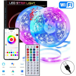 ROUTSHEL LED juostos WiFi 30.48 metro, RGB spalvų kaita., 5M/16FT