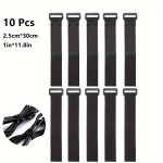 10 vnt. daugkartinio naudojimo nailoniniai kabelių dirželiai, 2,5*30cm-10vnt