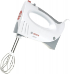Atraktorius BOSCH CleverMixx MFQ3530 - 450 W - 5 greičių - 2 &scaron;luotelių / 2 nerūdijančio plieno te&scaron;los kablių - Balta / Pilka
