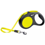 Flexi automatinis pavadėlis Neon S, getonas, 5 m
