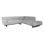 De&scaron;ininė kampinė sofa Home4You Hasso RC, pilka