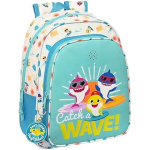 Vaik&scaron;kas mokyklinis kuprinė BABY SHARK SURFING - SAFTA - Mėlyna - Sintetinė - Nugarinė - Unisex