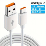 5m/8m/10m USB-C Kameros Maitinimo Kabelis, 5V, Vidaus ir Lauko Naudojimui. , 10 m / 32,8 pėdos / 393,7 colio