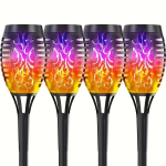 Saulės LED žibintų komplektas sodo keliui 4 vnt ,  IPL 4 PACK