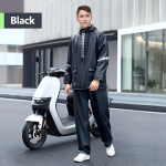 BM Ekspedicijų Serijos Madingas PVC Lietpaltis, Atsparus Vandeniui Kostiumas Laukui - Juodas. , 3XL