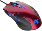 "e-blue" pelė "auroza g", 3000dpi, optinė, 6 but., usb laidas, raudona