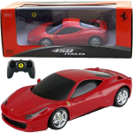 Nuotoliniu būdu valdomas automobilis Rastar Ferrari 458 Italia, raudonas