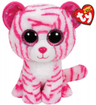Pliu&scaron;inis žaislas Ty Beanie Boos ASIA-baltas/rožinis tigras, 15 cm, 36180