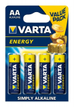 4 LR06 AA baterijos VARTA Energy Value Pack