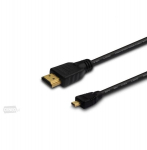 Kabelis Elmak SAVIO CL-39, HDMI AM - micro HDMI DM, 4K x 2K, 1 m