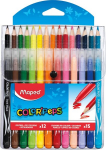 Flomasterių ir pie&scaron;tukų rinkinys MAPED ColorPeps Jungle, 12 spalvų+15 spalvų