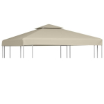 Atsarginis pavėsinės uždangalas, 310g/m&sup2;, smėlio, 3x3m