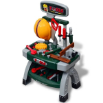 Žaislinis darbastalis su įrankiais, žalias