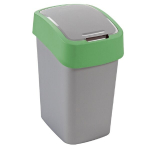 &Scaron;iuk&scaron;liadėžė Curver Flip Bin 50 L, pilka/žalia