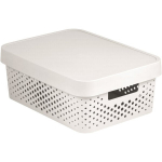 Curver ažūrinė dėžė su dangčiu Infinity, 11l, balta