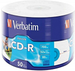 "verbatim" cd-r, 43794, spausdinamas ra&scaron;aliniu spausdintuvu, 50 vnt., 700 mb, 50x, 80 min., 12 cm, suvynioti, skirtas duomenų archyvavimui