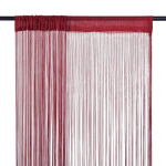 Virvelinės užuolaidos, 2vnt., 140x250cm, vy&scaron;ninės spalvos, Raudona