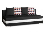 Sofa NORE Calia, juoda/balta