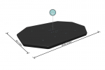 Baseino uždangalas Bestway Flowclear Power Steel Oval 305x184 cm