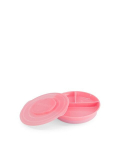 Trijų skyrių lėk&scaron;tė neslystančiu dugnu Twistshake, 6+ mėn, pastel pink