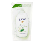 Skysto muilo papildymas Dove Caring Cucumber & Green Tea Scent 500 ml