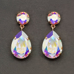 Auskarai moterims DiamondSky &bdquo;Crystal Drop IV (Aurore Boreale)&ldquo; su Swarovski kristalais