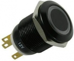 Lamptron Black Polycarbonate Vandal Resistant Illuminated violet button (LAMP-SW2005-H)