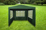 Assembly gazebo with 3pcs sidewalls ZRG007-A, 300x300 cm, green