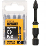 Sukimo antgalių rinkinys Dewalt 50mm Torsion Pz2 (DT7391T), 5 vnt.