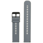 Rubber watch strap U27 20mm tamsiai pilkas/juodas