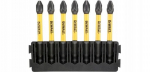 Dewalt Dt70821: 7 vnt. smūginių Pozidriv Pz2 antgalių, 57mm