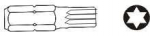 Jonnesway Torx T45 antgalis, 30 mm, 10 vnt.