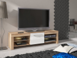 TV staliukas Flex, ąžuolo/baltos spalvos