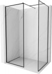 Mexen Kioto-F du&scaron;o sienelė Walk-in su rėmu 155 x 70 cm, permatoma 8 mm, juoda - 800-155-202-04-70-070