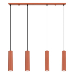 Sollux Lighting pakabinamas &scaron;viestuvas Karbon 4L, oranžinis