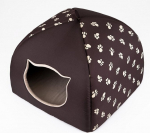 Guolis-būda Hobbydog Igloo R1, 38x38x30 cm, ruda