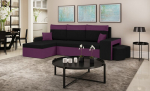 Universalus mink&scaron;tas kampas Bellezza Dakota, violetinis/juodas