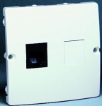 Simon Basic telefono lizdas, baltas, Rj11