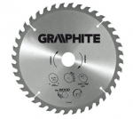 Graphite diskinis pjūklas 185x30mm 40 dantų su redukcijomis