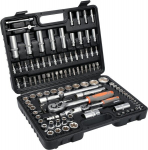 Galvučių ir raktų rinkinys 1/4"+ 1/2" 108vnt Sthor 58685