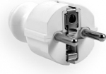 Baltas Schuko ki&scaron;tukas, 16a 250v, i&scaron;ardomas
